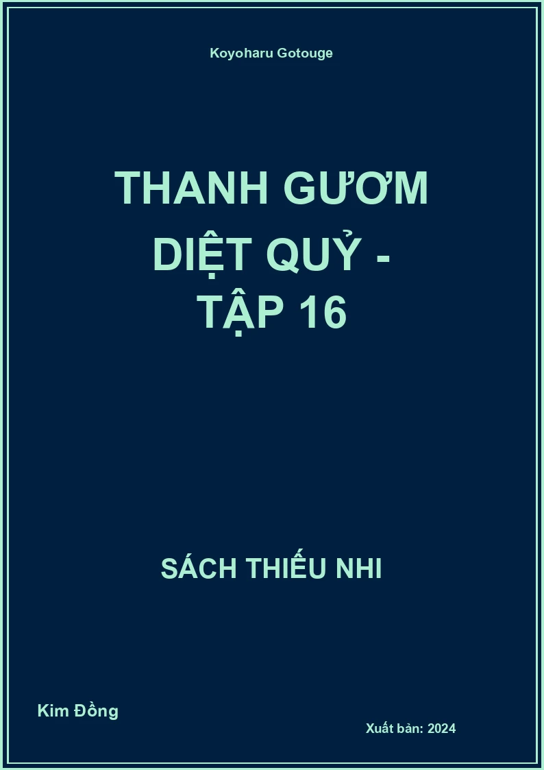 Thanh gươm diệt quỷ - tập 16