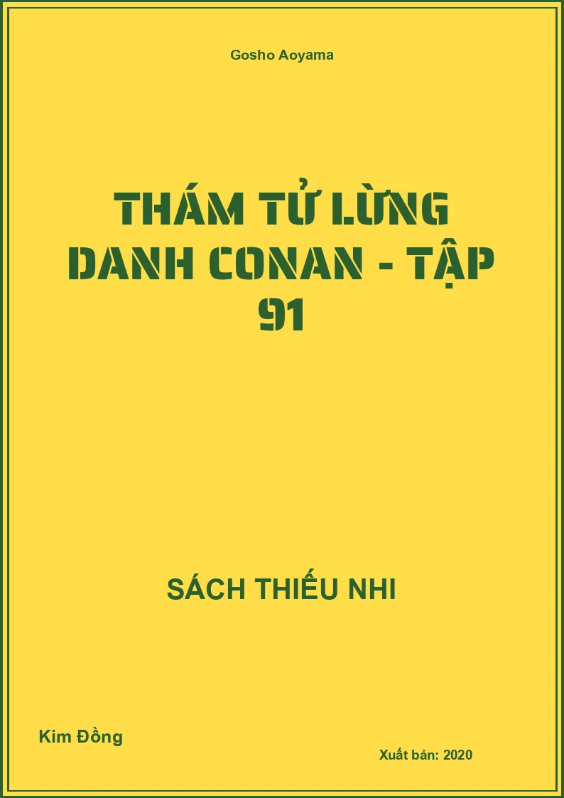 Thám tử lừng danh conan - tập 91