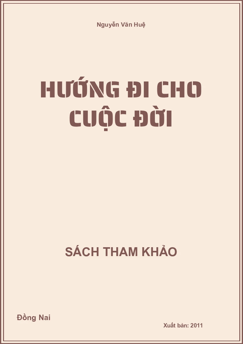 Hướng đi cho cuộc đời