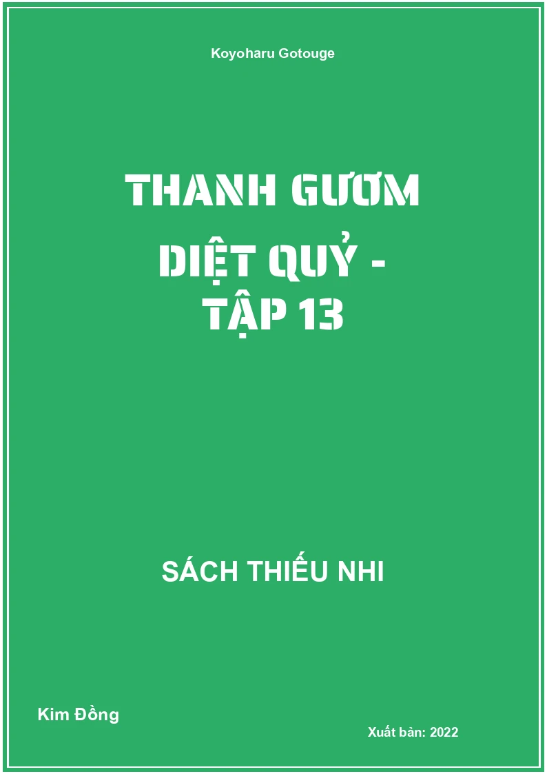 Thanh gươm diệt quỷ - tập 13