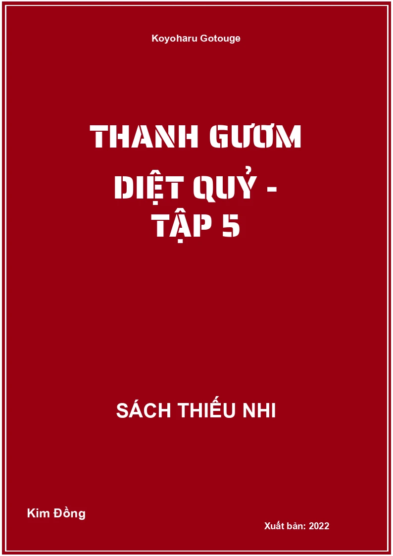 Thanh gươm diệt quỷ - tập 5