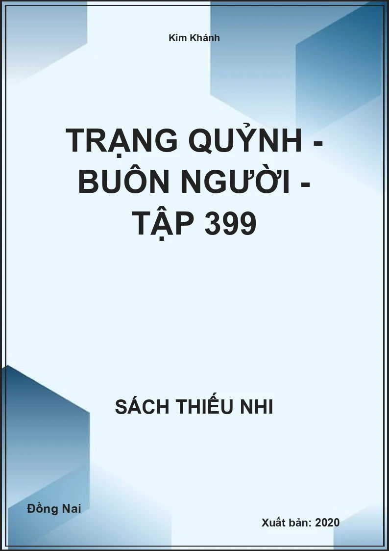 Trạng Quỷnh - buôn người - tập 399