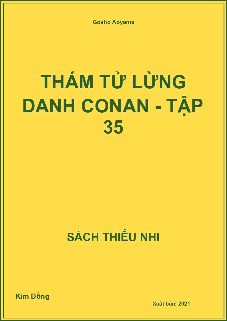 Thám tử lừng danh conan - tập 35