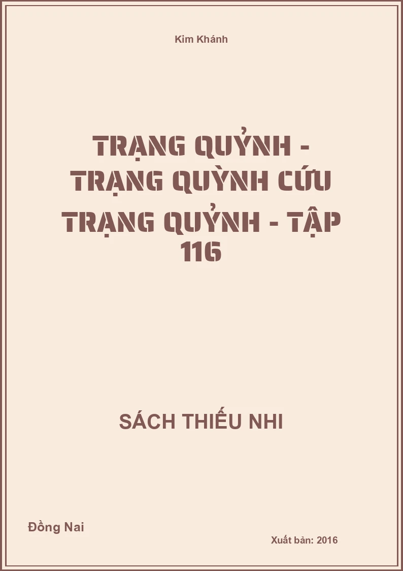 Trạng Quỷnh - trạng quỳnh cứu trạng quỷnh - tập 116