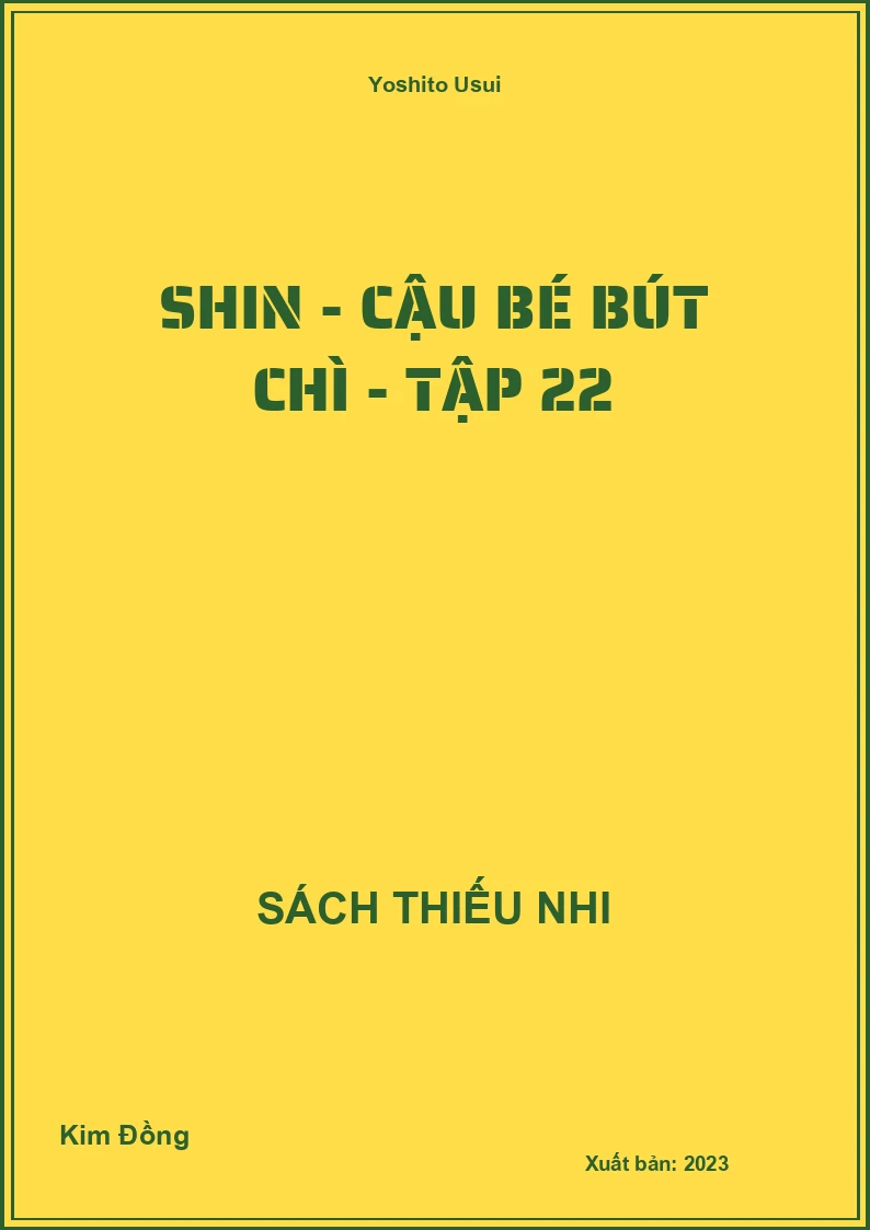 Shin - cậu bé bút chì - tập 22