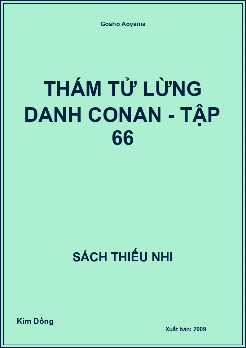 Thám tử lừng danh conan - tập 66