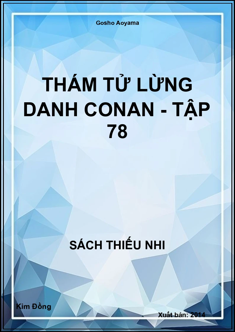 Thám tử lừng danh Conan - tập 78
