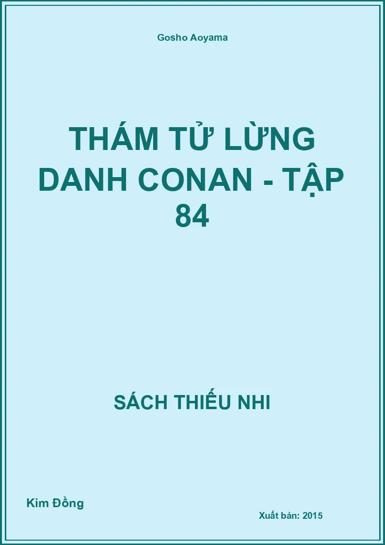 Thám tử lừng danh Conan - tập 84