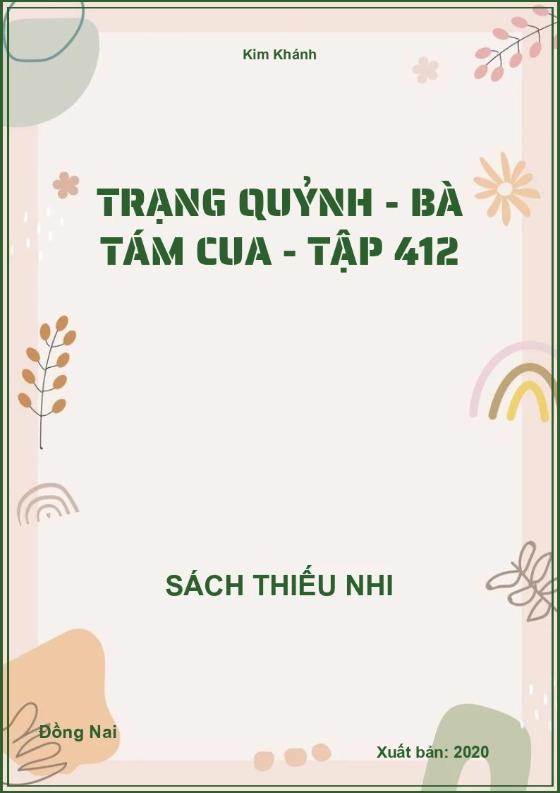 Trạng Quỷnh - bà tám cua - tập 412