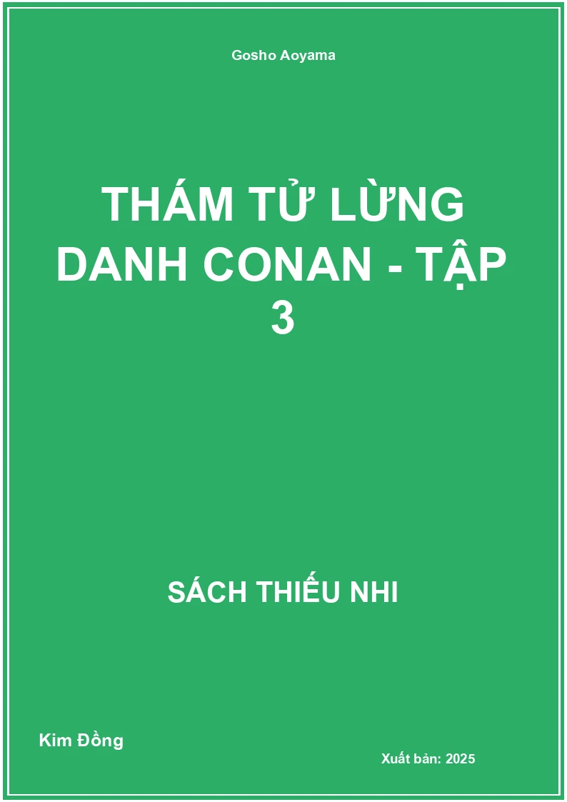 Thám tử lừng danh conan - tập 3