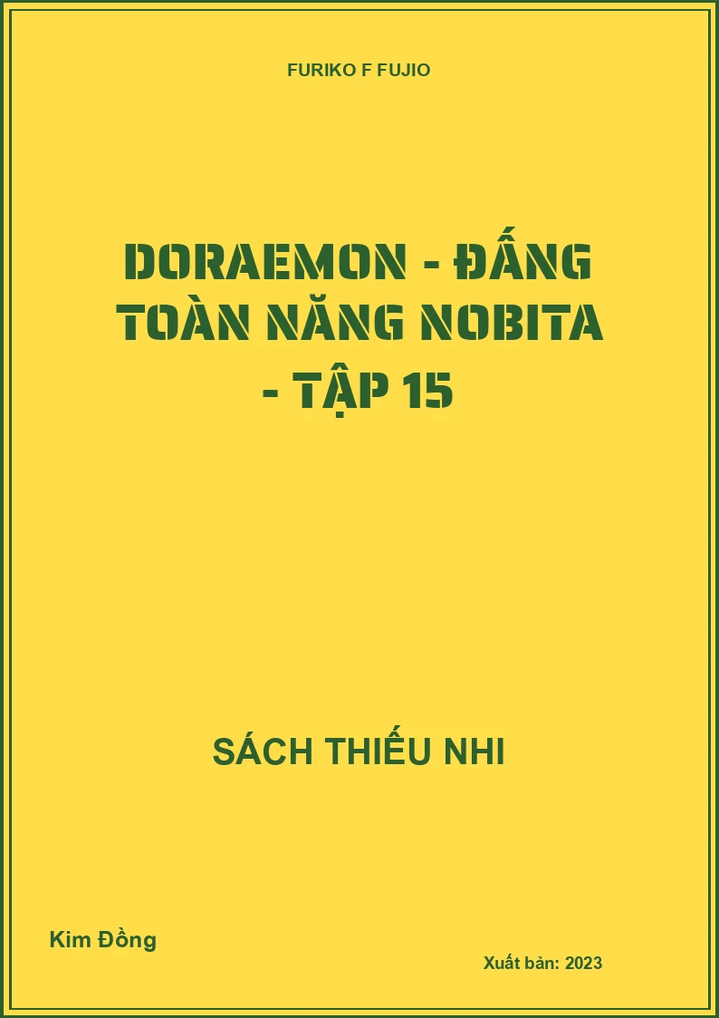 Doraemon - Đấng toàn năng Nobita - tập 15
