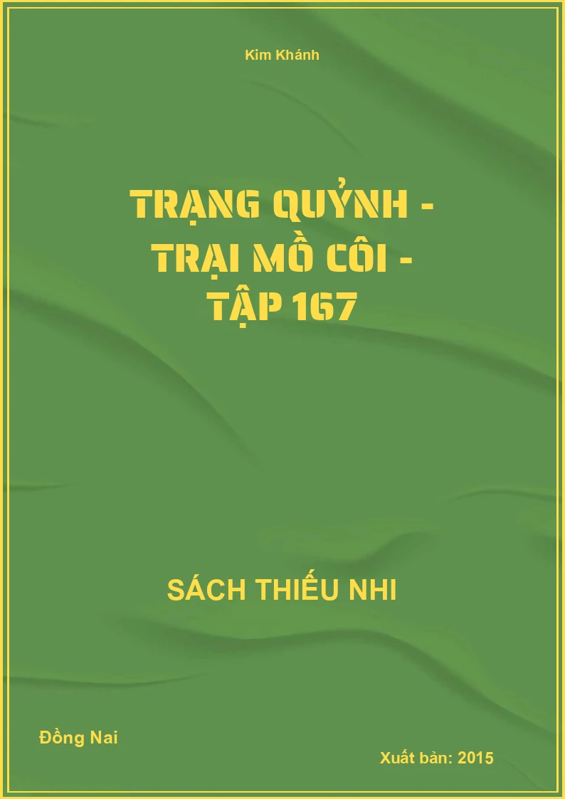Trạng Quỷnh - trại mồ côi - tập 167