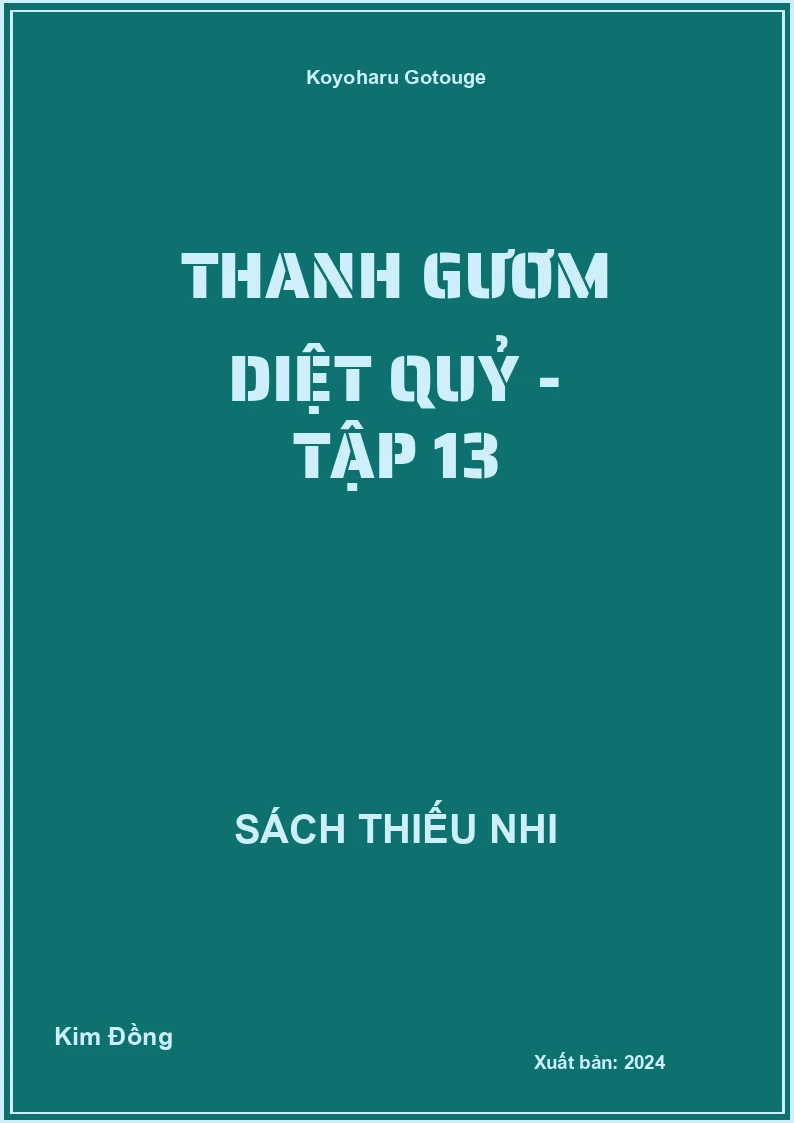 Thanh gươm diệt quỷ - tập 13