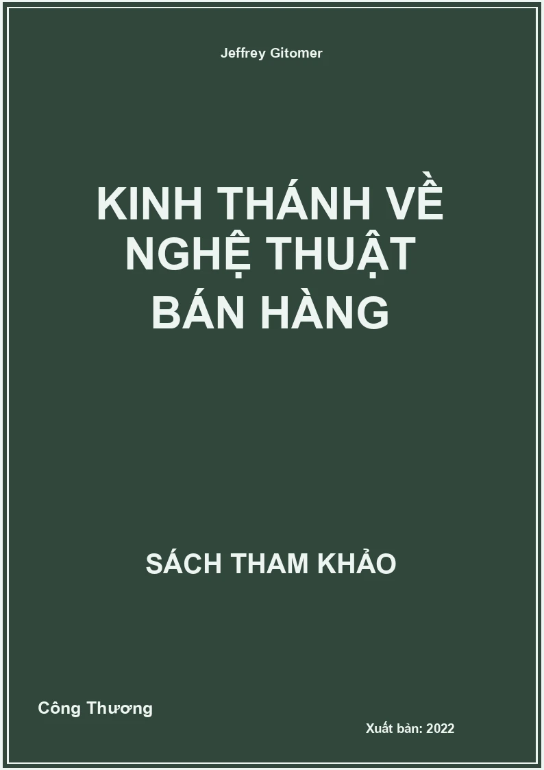 Kinh thánh về nghệ thuật bán hàng