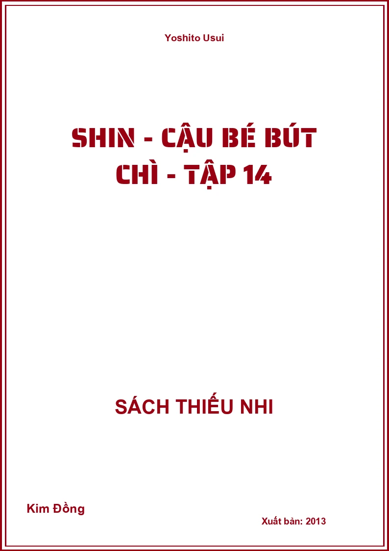 Shin - Cậu bé bút chì - tập 14
