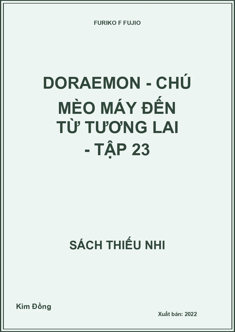 Doraemon - Chú mèo máy đến từ tương lai - tập 23