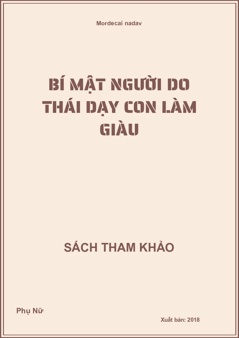 Bí mật người do thái dạy con làm giàu