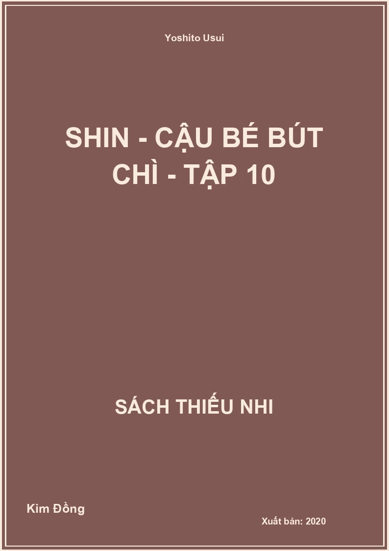 Shin - cậu bé bút chì - tập 10