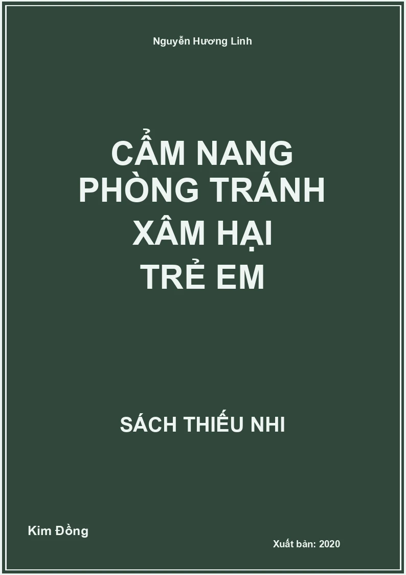 Cẩm nang phòng tránh xâm hại trẻ em