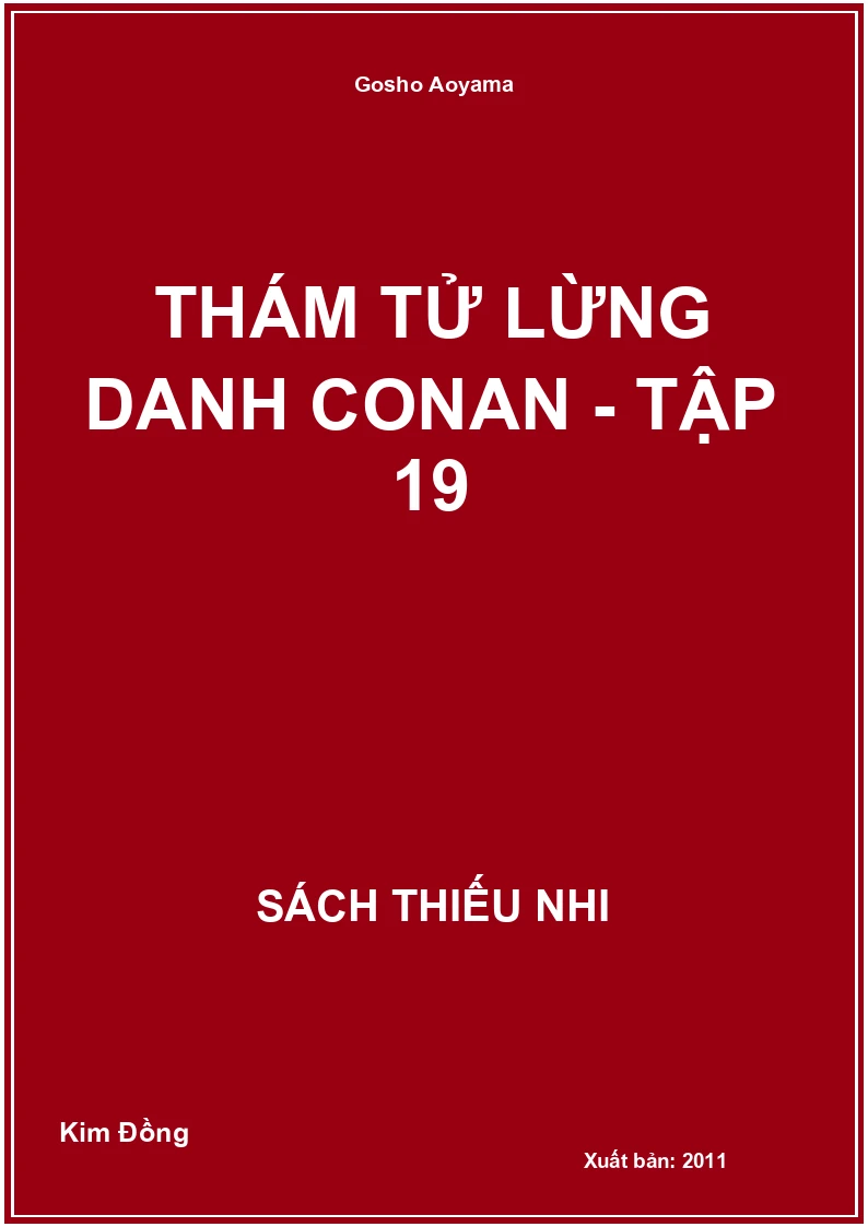 Thám tử lừng danh conan - tập 19