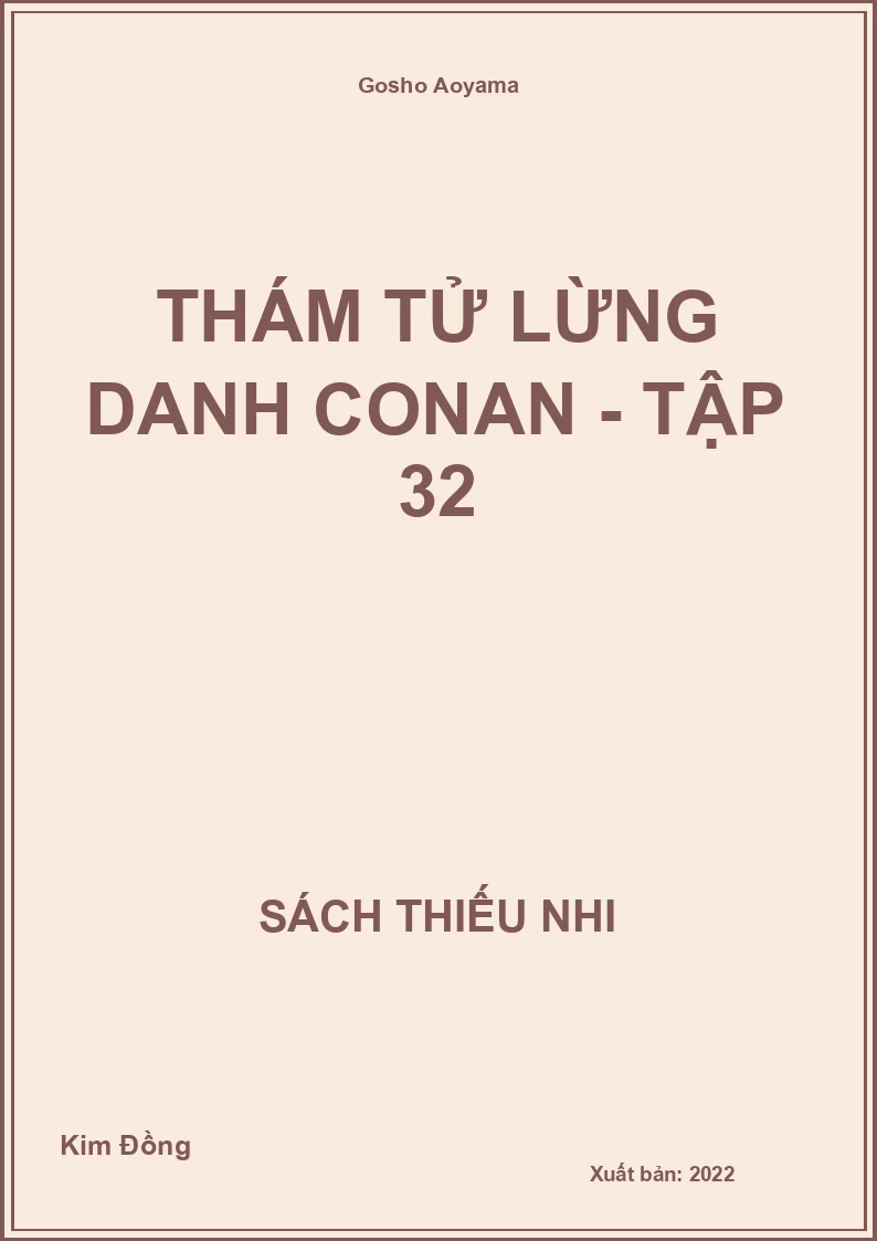 Thám tử lừng danh Conan - tập 32