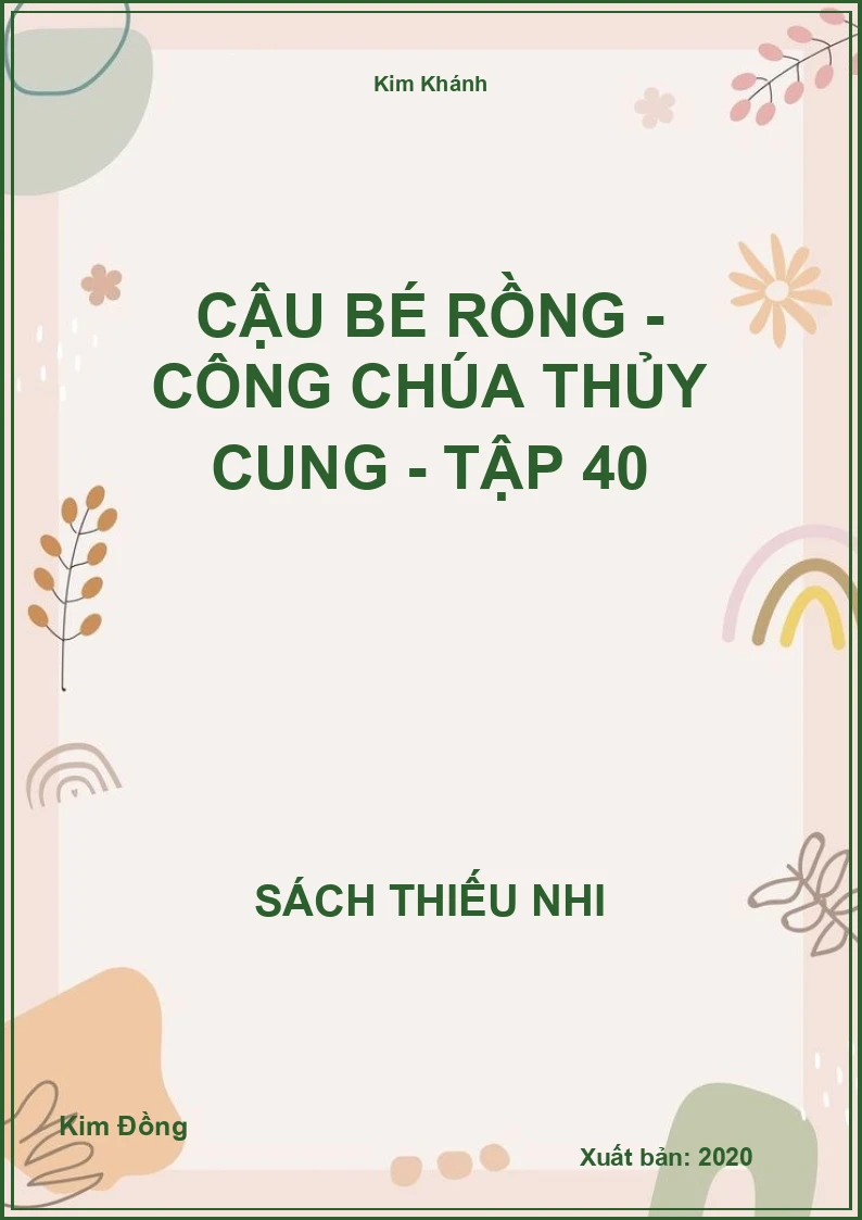 Cậu bé rồng - Công chúa thủy cung - tập 40