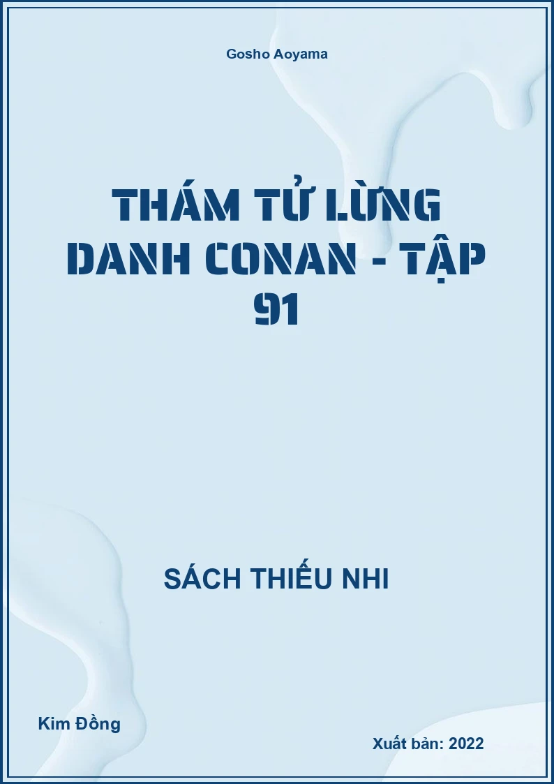 Thám tử lừng danh conan - tập 91