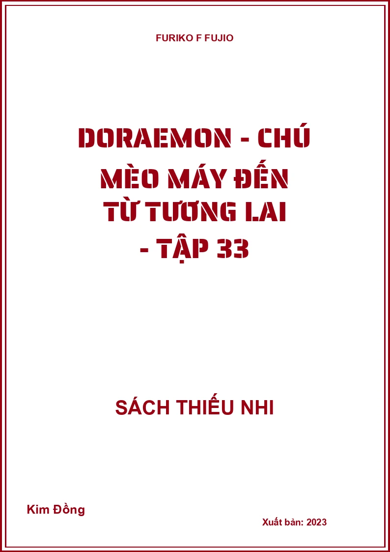 Doraemon - chú mèo máy đến từ tương lai - tập 33