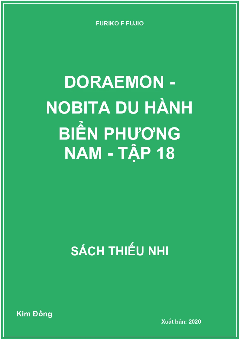 Doraemon - Nobita du hành biển phương nam - tập 18