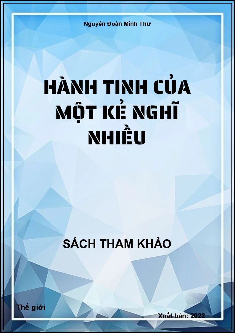 Hành tinh của một kẻ nghĩ nhiều
