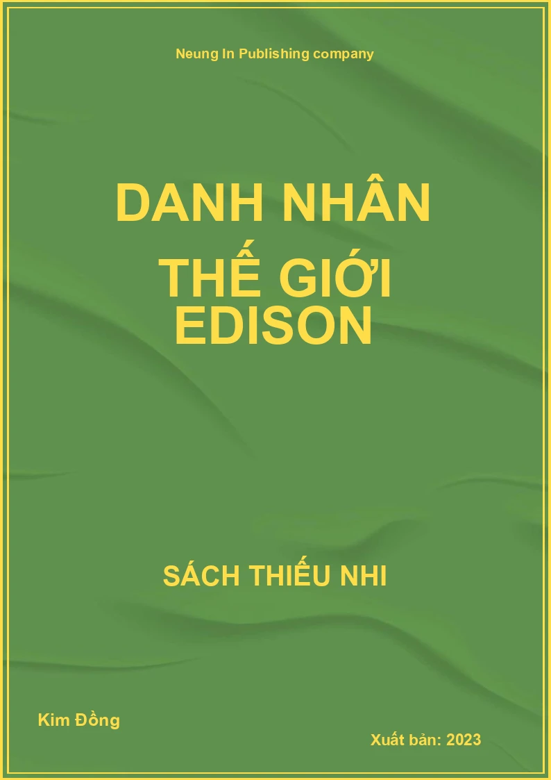 Danh nhân thế giới Edison