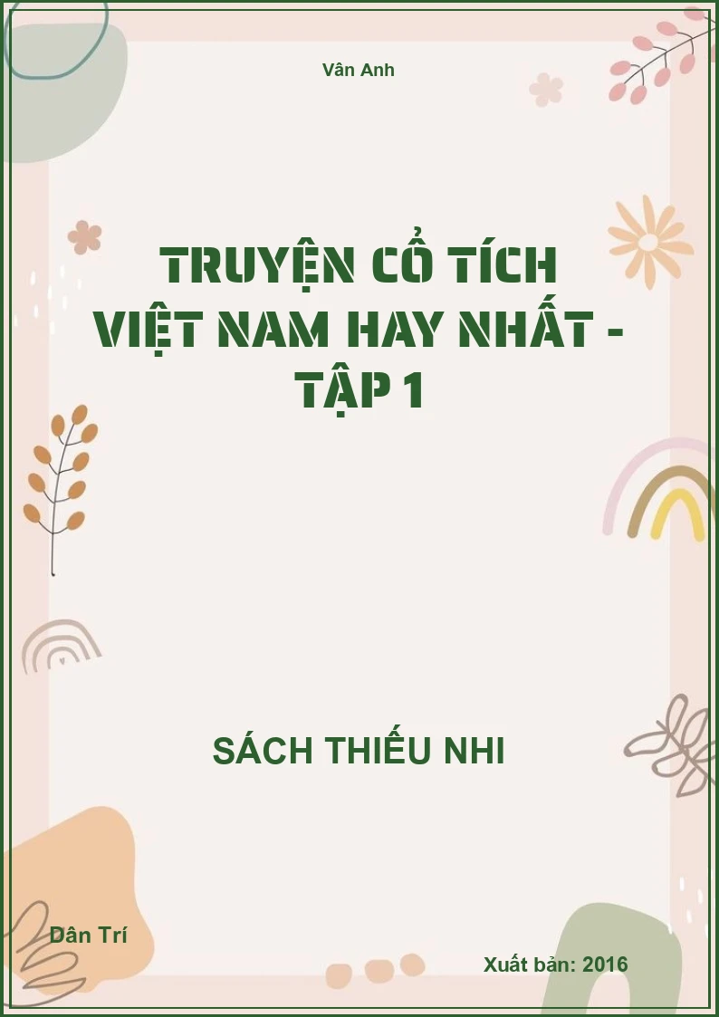 Truyện cổ tích Việt Nam hay nhất - tập 1