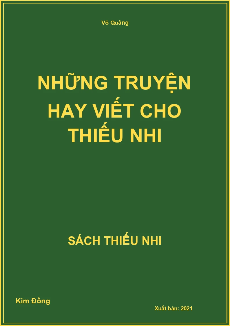 Những truyện hay viết cho thiếu nhi