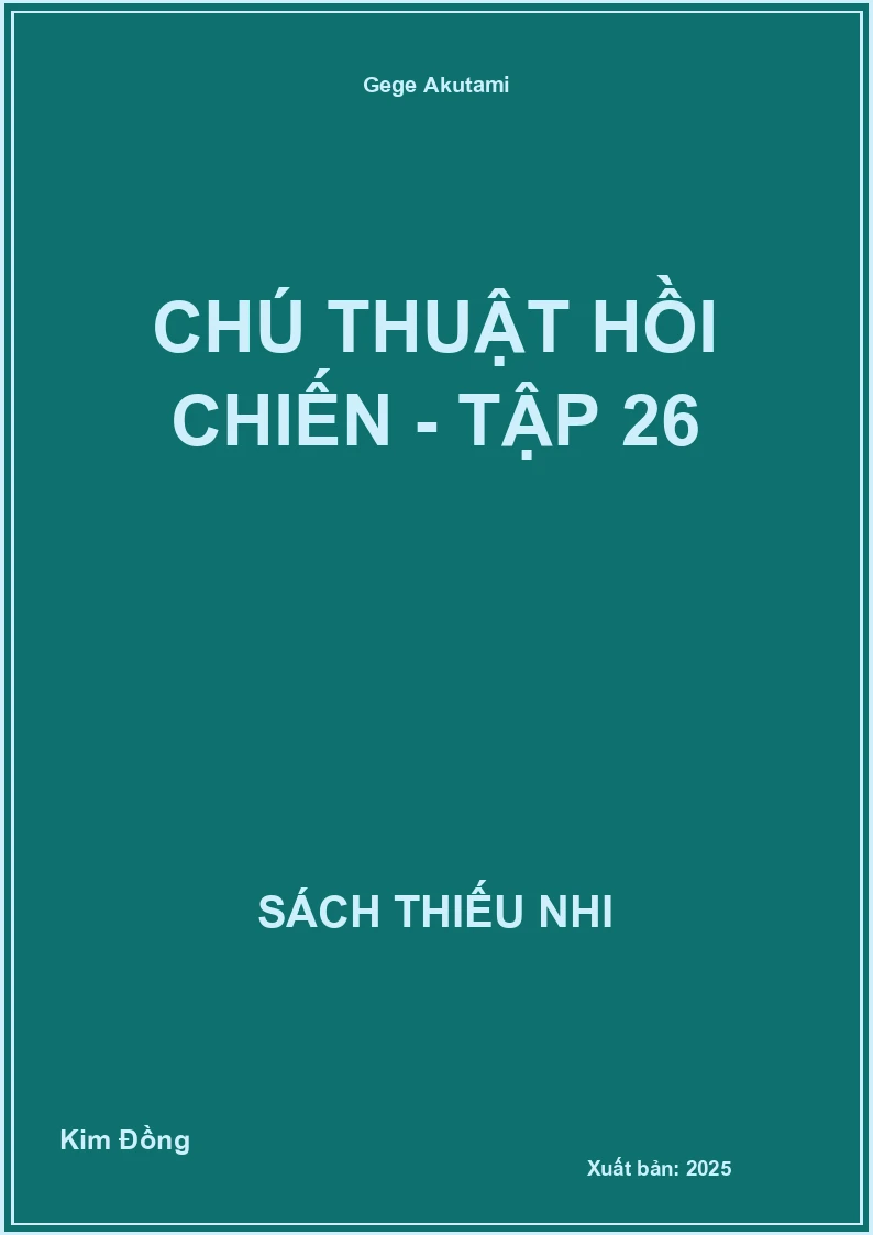 Chú thuật hồi chiến - tập 26