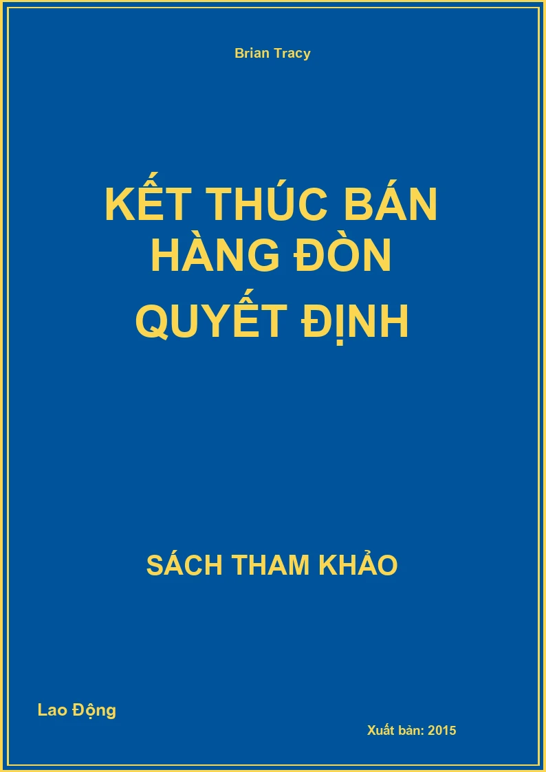 Kết thúc bán hàng đòn quyết định