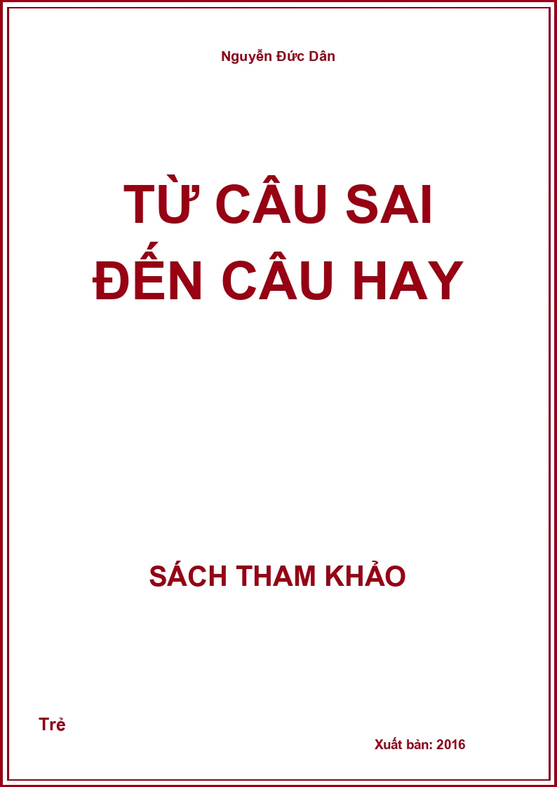 Từ câu sai đến câu hay