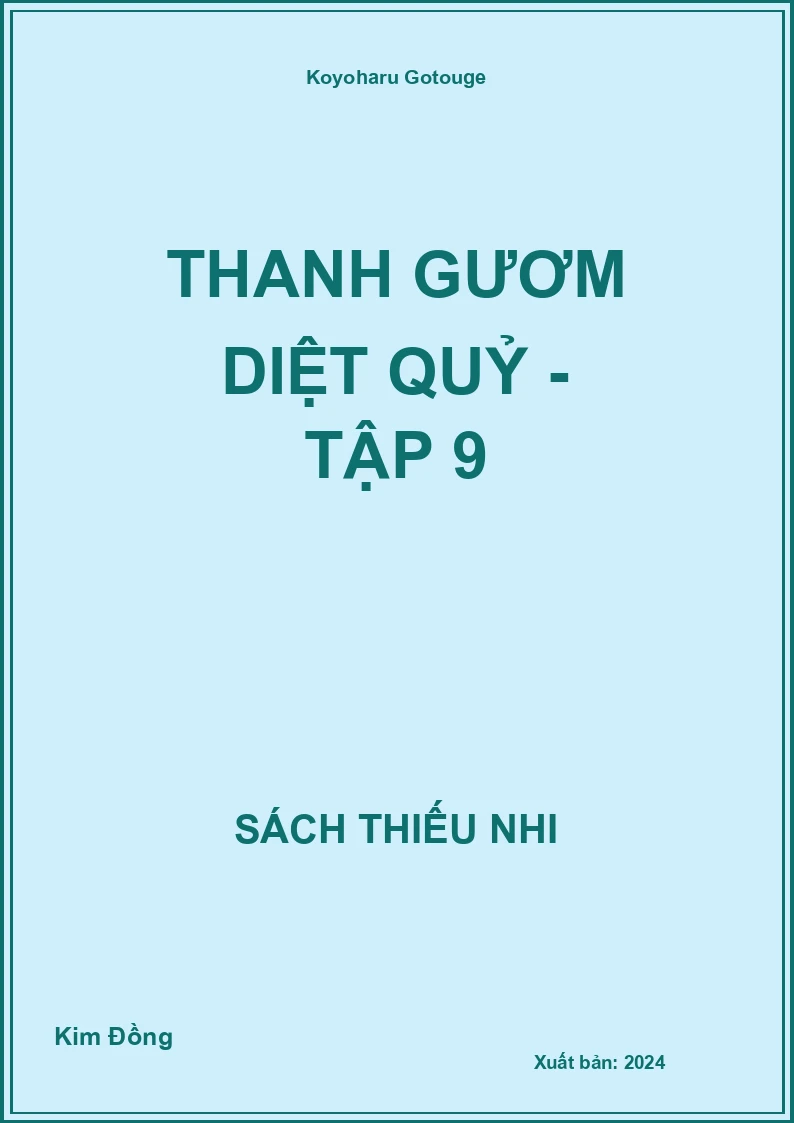 Thanh gươm diệt quỷ - tập 9