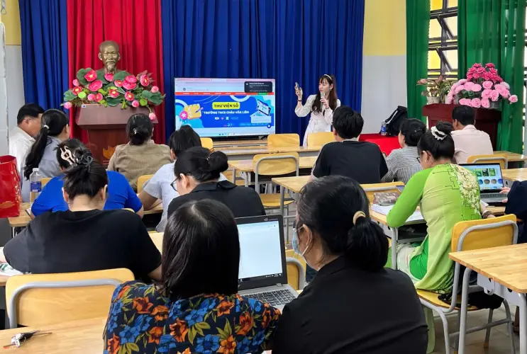 Tập Huấn Thư Viện Số DLib K12 – Bước Chuyển Mình Trong Dạy Học Tại Trường THCS Châu Văn Liêm