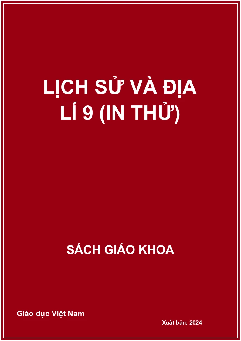 Lịch Sử Và Địa Lí 9 (Bản mẫu)