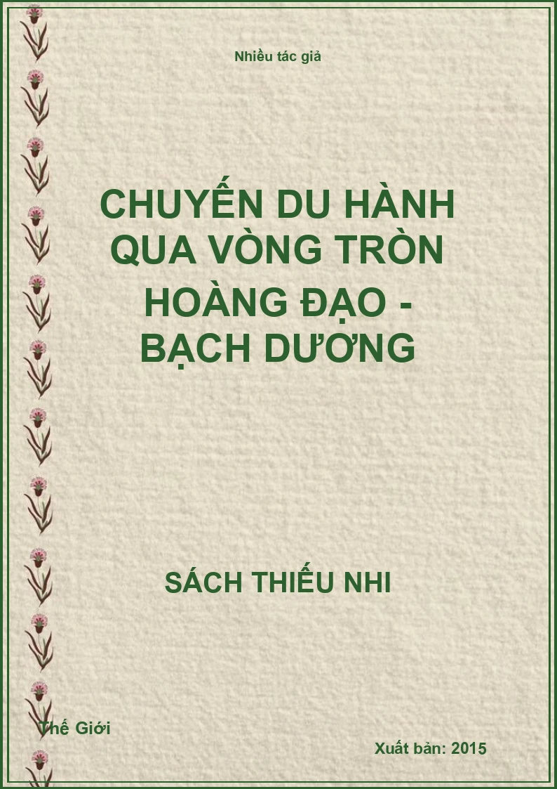 Chuyến Du Hành Qua Vòng Tròn Hoàng Đạo - Bạch Dương