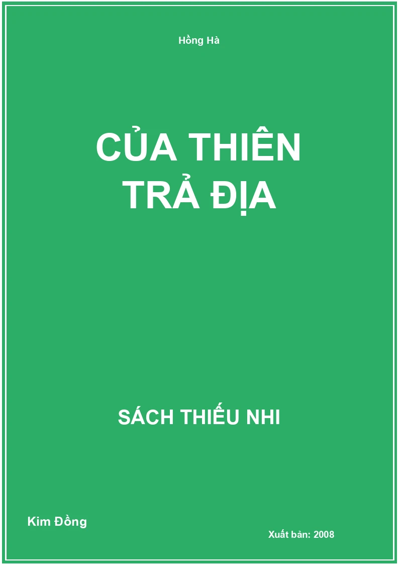 Của Thiên Trả Địa