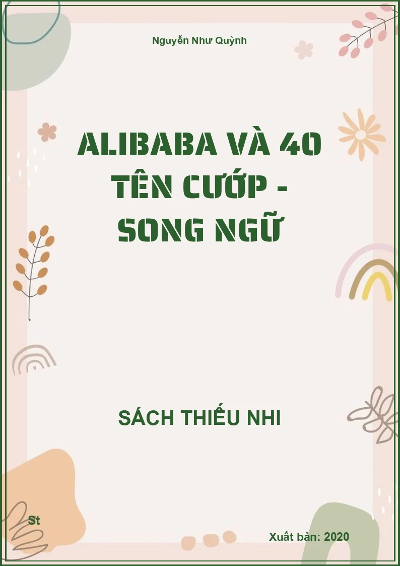 Alibaba Và 40 Tên Cướp - Song Ngữ