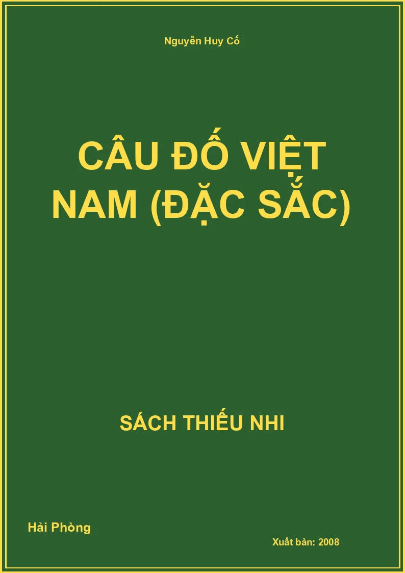 Câu Đố Việt Nam (Đặc Sắc)