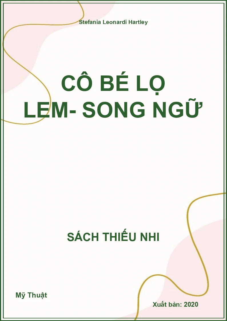 Cô Bé Lọ Lem- Song Ngữ
