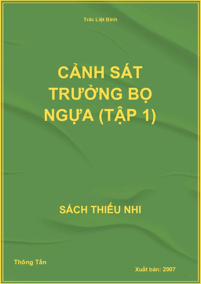 Cảnh Sát Trưởng Bọ Ngựa (Tập 1)