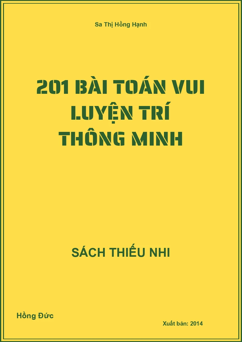 201 Bài Toán Vui Luyện Trí Thông Minh