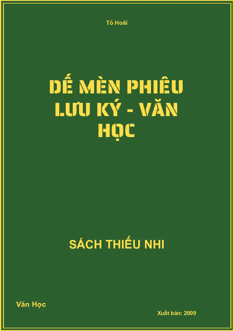 Dế Mèn Phiêu Lưu Ký - Văn Học