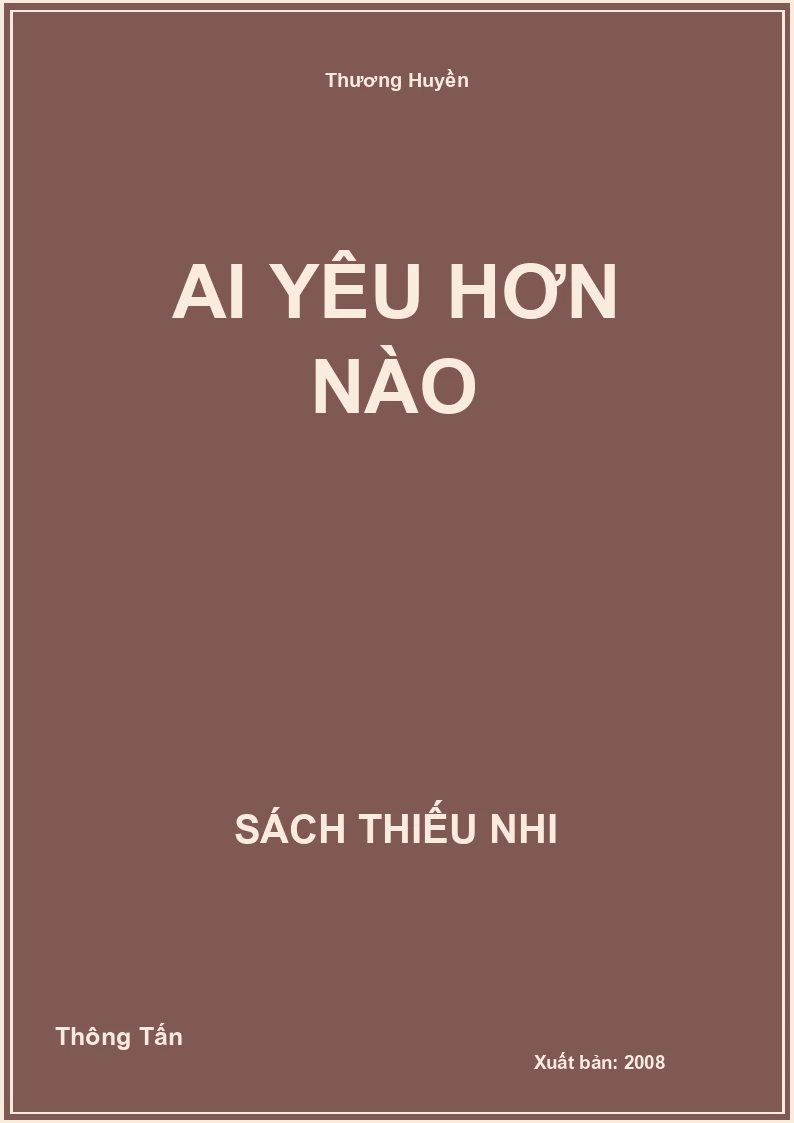 Ai Yêu Hơn Nào