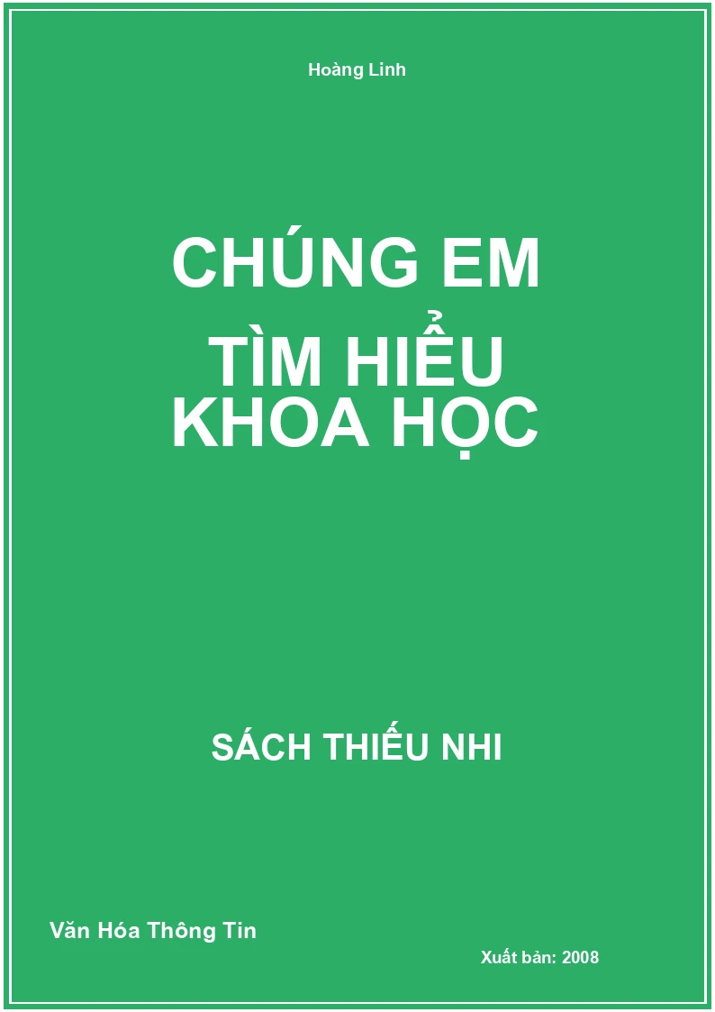 Chúng Em Tìm Hiểu Khoa Học