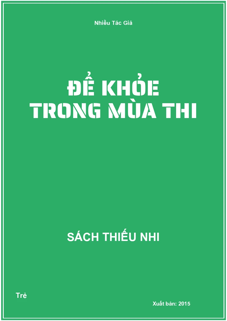 Để Khỏe Trong Mùa Thi
